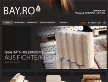 Tablet Screenshot of bayro-brennstoffe.de